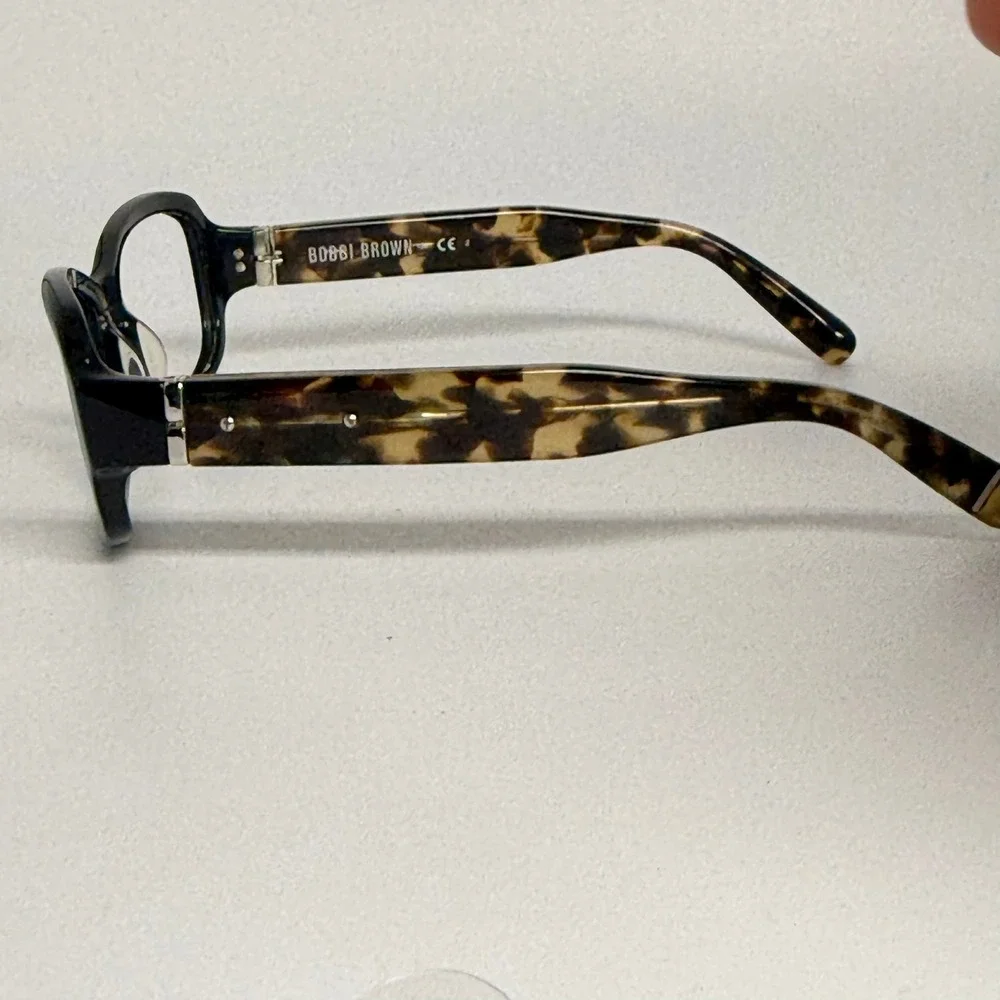 Bobbi Brown The Sydney/S JNN Y7 Black Tortoise Eyeglass Frames 54-17-130